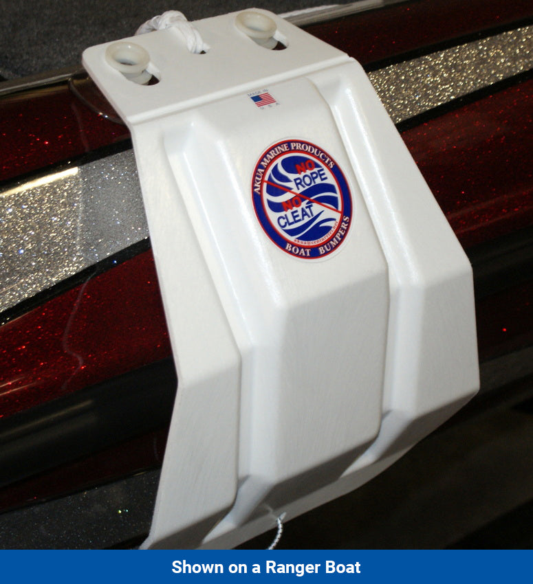 akua bass boat fender shown on a ranger boat