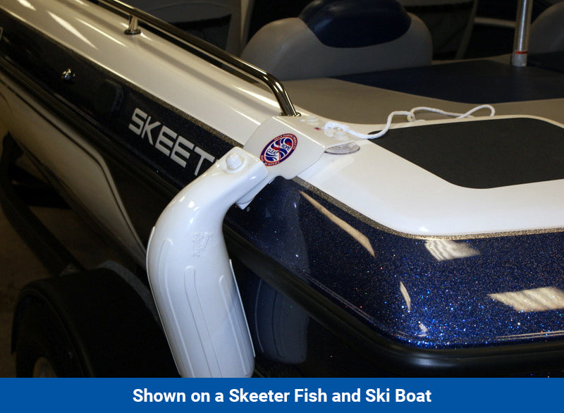 boat fender attachment kit shown on a skeeter fish and ski boat